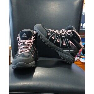 Nortiv8 Waterproof Hiking Boots. Black/Pink. Women Size 8.5.